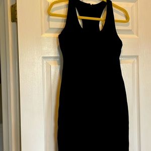 Boston Proper black fitted bodycon dress